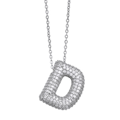 Bubble Initial Necklace