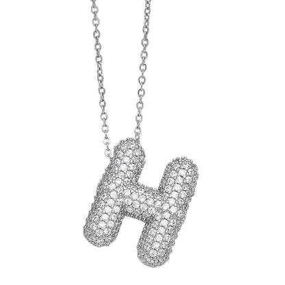 Bubble Initial Necklace