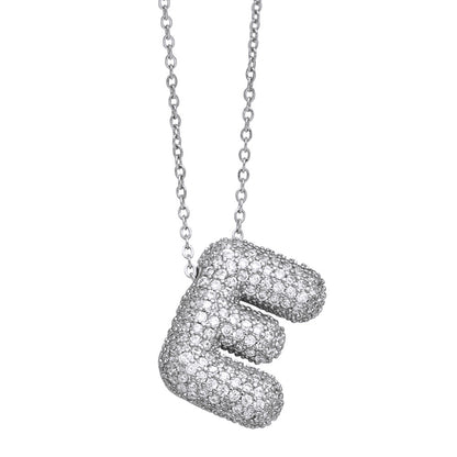 Bubble Initial Necklace