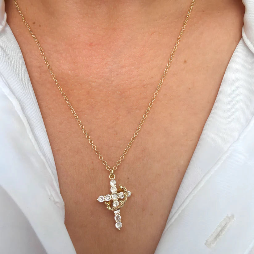 Cross Crown Necklace