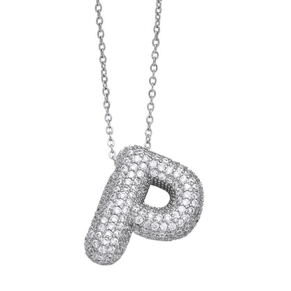 Bubble Initial Necklace